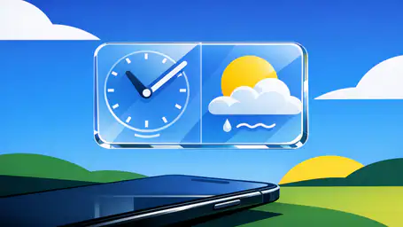 Transparente Uhr & Wetter: Stilvolles Design trifft präzise Wetterdaten header