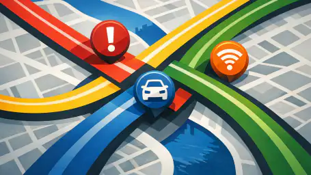 Waze - GPS, 지도와 소셜 교통정보: 실시간 교통의 혁신 header